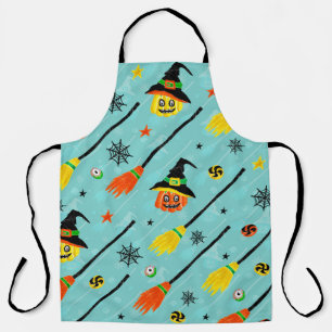 Halloween Witchy Seamless Theme Apron