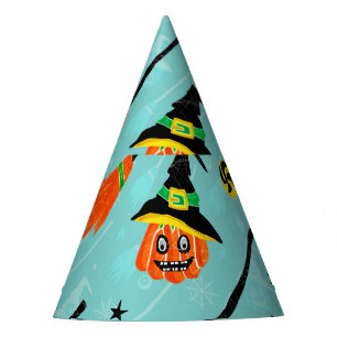 Halloween Witchy Seamless Theme Party Hat