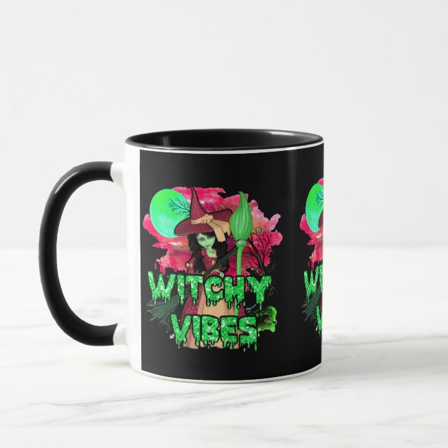 Halloween Witchy Vibes Mug (Left)