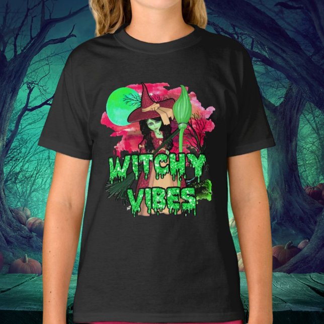 Halloween Witchy Vibes T-Shirt (Creator Uploaded)