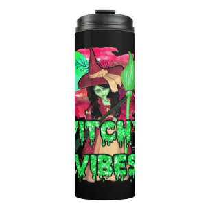 Halloween Witchy Vibes Thermal Tumbler