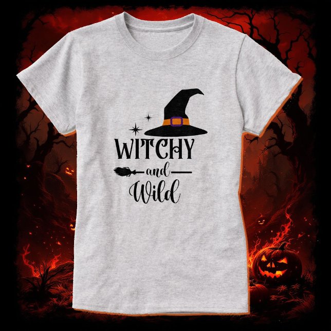 Halloween Witchy & Wild Women's T-Shirt (Creator Uploaded)