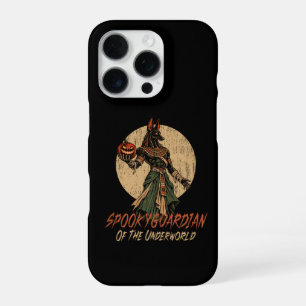 Halloween with Anubis, Guardian of the Underworld iPhone 16 Pro Case