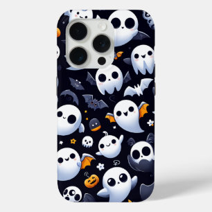 Halloween with cute ghost iPhone 15 pro case