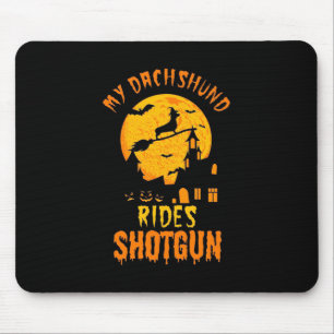 Halloween With My Dachshund Mouse Pad