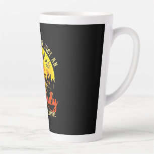 Halloween With Old Lady Latte Mug