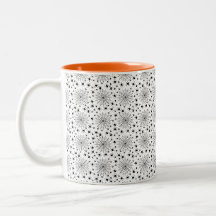 Halloween with Spiders Two-Tone Coffee Mug
