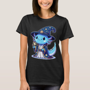 Halloween wizard funny axolotl T-Shirt