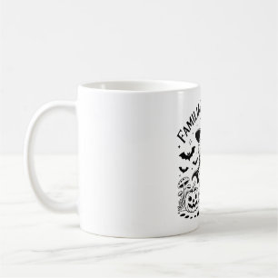Halloween Wizard Lizard Line Art Design Coffee Mug