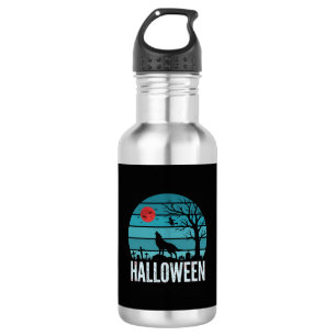 Halloween Wolf Graveyard Moon Vector 532 Ml Water Bottle