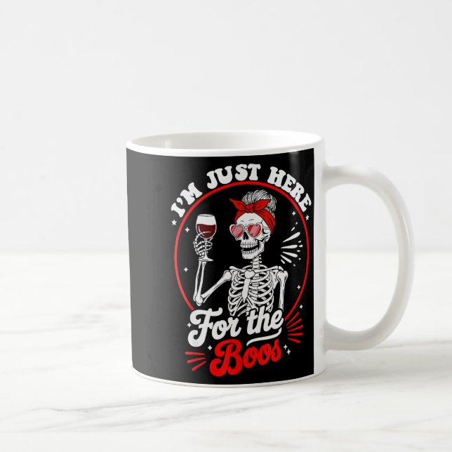 Halloween Women Funny I'm Just Here For The Boos S Coffee Mug (Right)