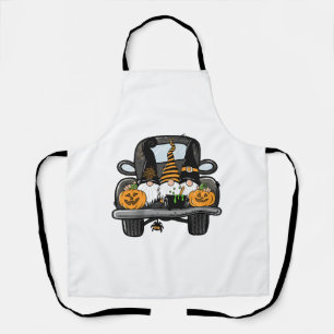 Halloween Women Halloween Gnomes Halloween Truck Apron