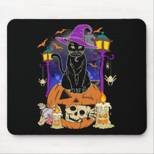 Halloween  Women Men Kids Halloween Black Cat Pump Mouse Pad