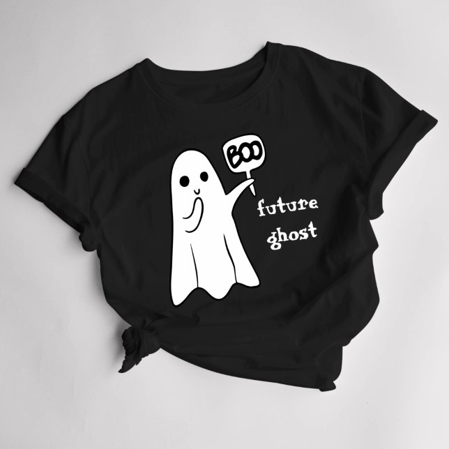 Halloween Women's Funny Ghost  T-Shirt (Creator Uploaded)