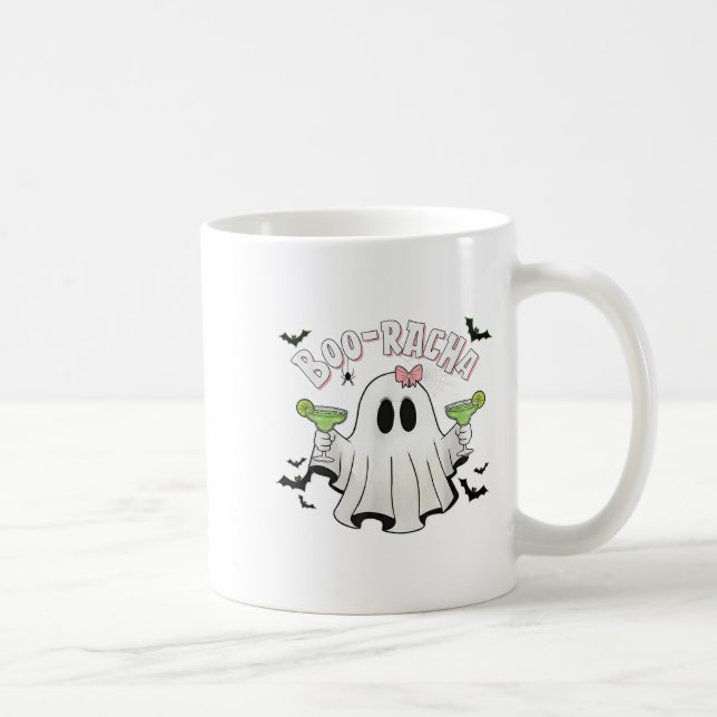 Halloween Women's Ghost Boo Racha Funny Margarita  Coffee Mug (Right)
