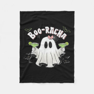 Halloween Women's Ghost Boo Racha Funny Margarita Fleece Blanket