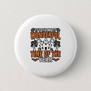 Halloween Wonderful Time Of Year Vintage Shirt Des 6 Cm Round Badge
