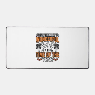 Halloween Wonderful Time Of Year Vintage Shirt Des Desk Mat