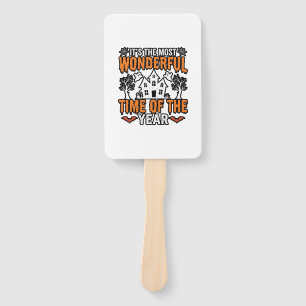 Halloween Wonderful Time Of Year Vintage Shirt Des Hand Fan
