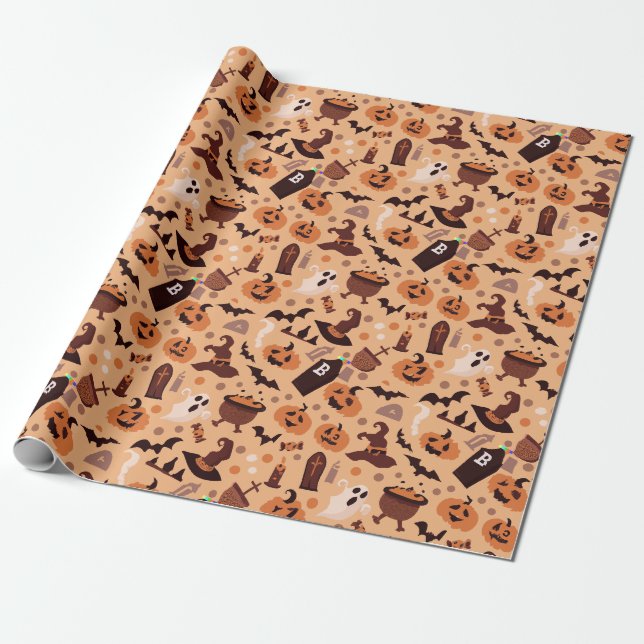 Halloween Wrapping Paper (Unrolled)