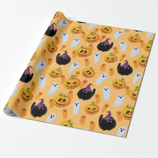 Halloween Wrapping Paper (Unrolled)