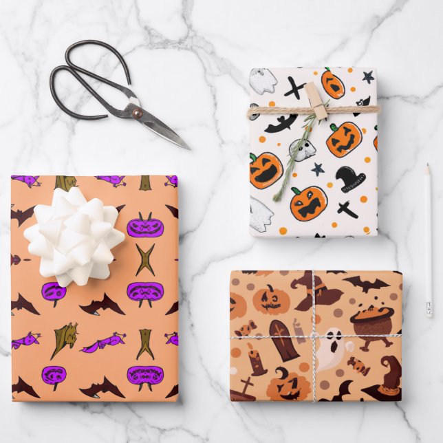 Halloween  wrapping paper (Front)