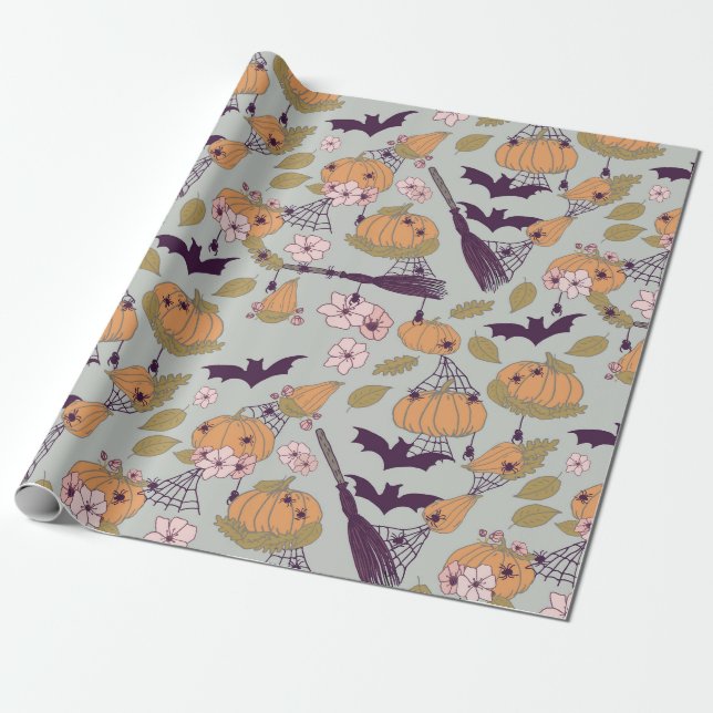 Halloween Wrapping Paper (Unrolled)