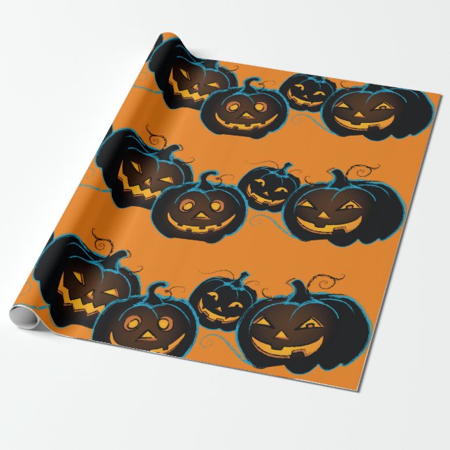 Halloween Wrapping Paper (Unrolled)