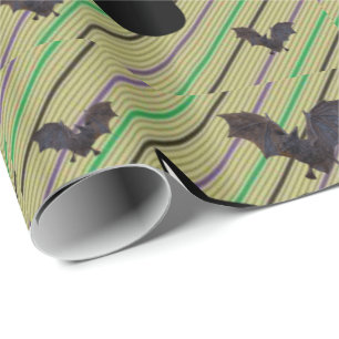 Halloween  Wrapping Paper, Black Cat Wrapping Paper