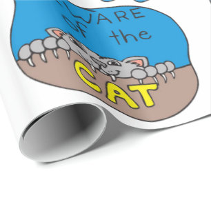 Halloween  Wrapping Paper, Cat Wrapping Paper