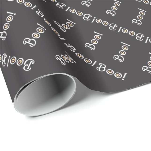 Halloween Wrapping Paper Cute BOO GiftPaper (Roll Corner)