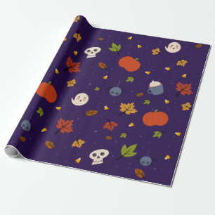 Halloween Wrapping Paper Cute Little Spooks