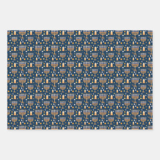 Halloween Wrapping Paper Flat Sheet Set of 3