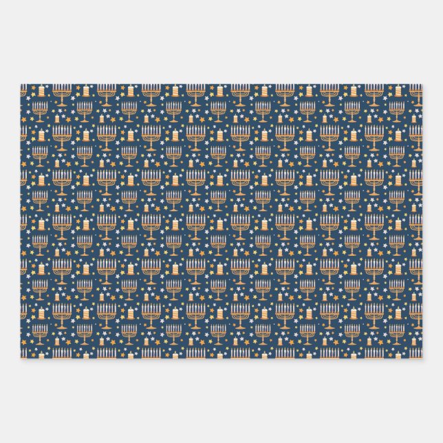 Halloween Wrapping Paper Flat Sheet Set of 3 (Front)