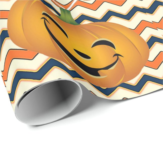 Halloween  Wrapping Paper, Pumpkin Wrapping Paper (Roll Corner)