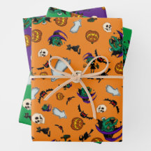 Halloween Wrapping Paper Set