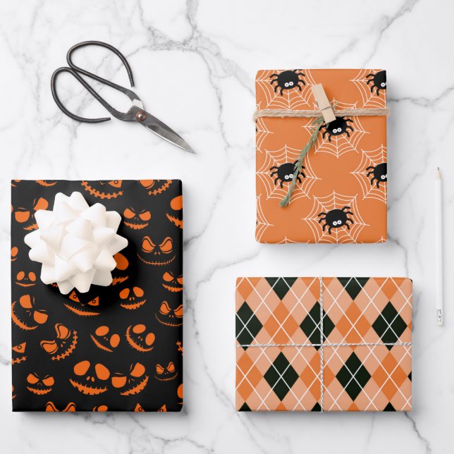 Halloween Wrapping Paper Sheet (Front)