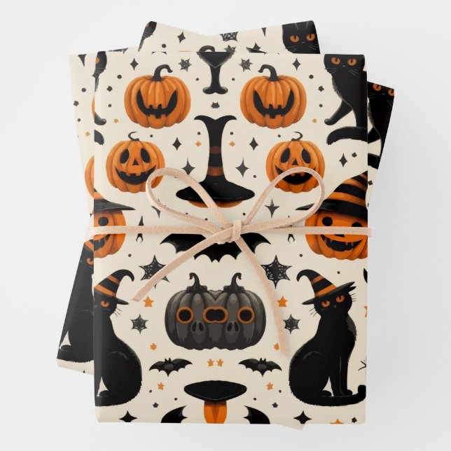 HALLOWEEN WRAPPING PAPER SHEET (In situ)