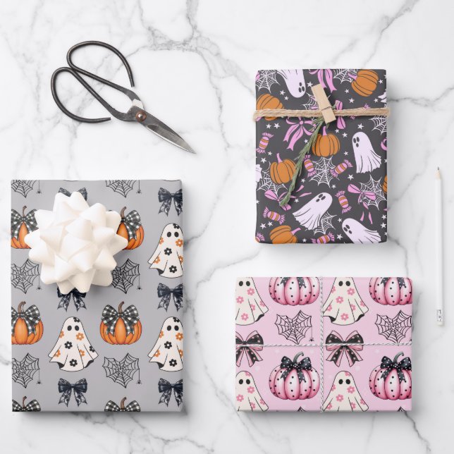 Halloween Wrapping Paper Sheet (Front)