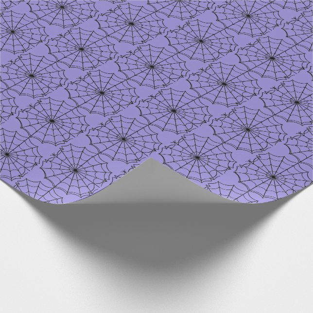 Halloween Wrapping Paper-Spider Webs Paper (Corner)
