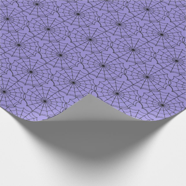 Halloween Wrapping Paper-Spider Webs Wrapping Paper (Corner)