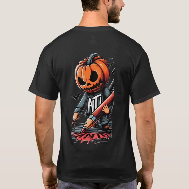 halloween write T-Shirt (Back)