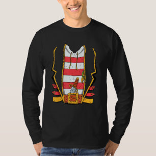 Halloween Xmas Lazy Pirate Costume T-Shirt