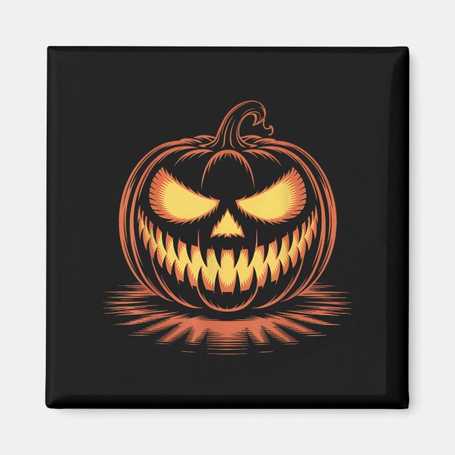Halloween Y Jack O Lantern Soky Pumpkin Men Teens  Magnet (Front)