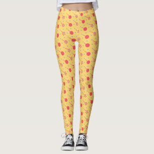 Halloween Yellow Orange Minimal Pattern Leggings