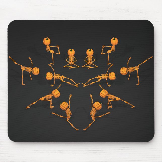 Halloween Yoga Class Mouse Pad (Front)