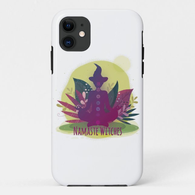 Halloween Yoga Namaste Witches Case-Mate iPhone Case (Back)
