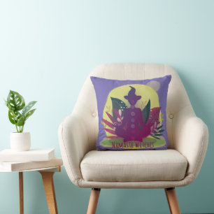 Halloween Yoga Namaste Witches Cushion