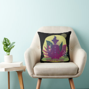 Halloween Yoga Namaste Witches Cushion