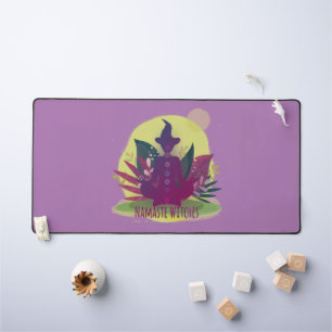 Halloween Yoga Namaste Witches Desk Mat